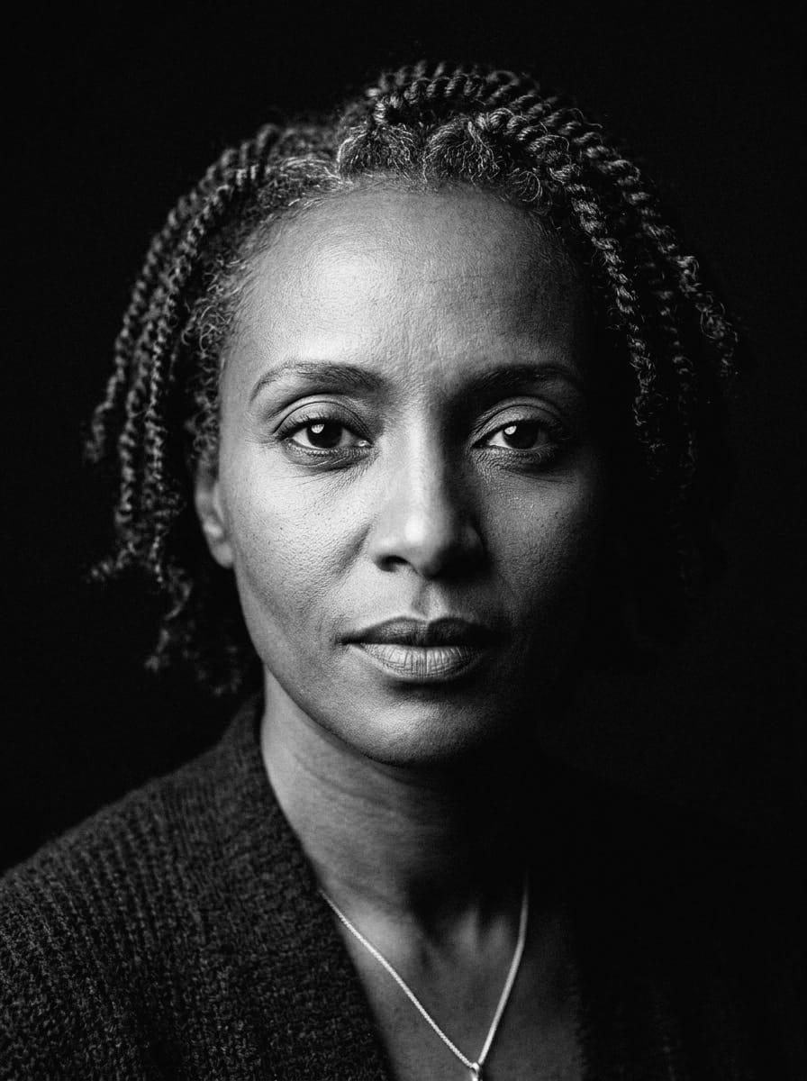 Retrato en blanco y negro de la serie Beauty Without Borders, por Monzoncillo